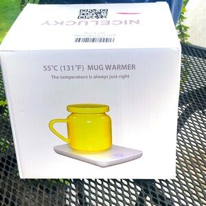 Coffee Mug Warmer. Electric Warmer Mat And Ceramic Cup . New In Box
